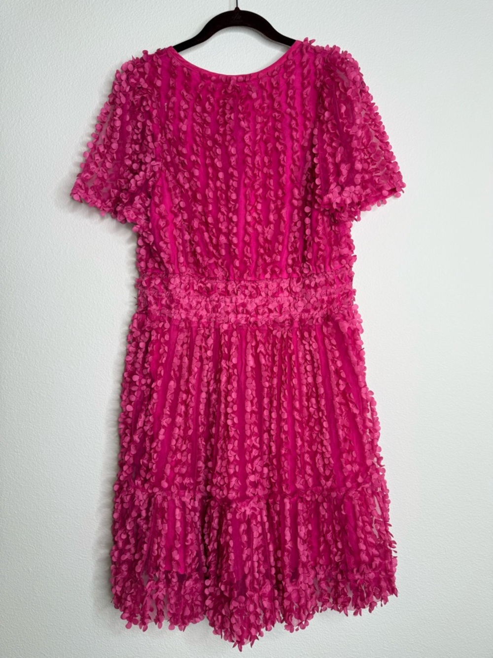 Anthropologie The Somerset Mini Dress: Floral Appliqué Edition Sz Large - Picture 15 of 16